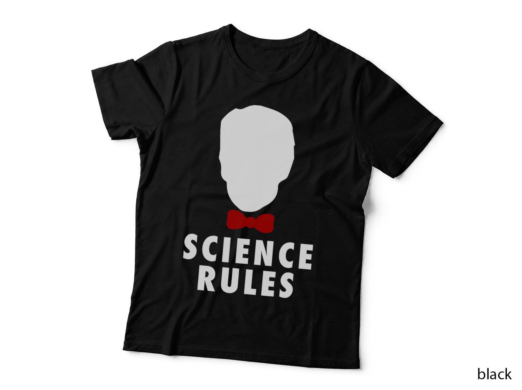 Science Rules Silhouette T-Shirt, Science Theme, STEM Enthusiast Apparel