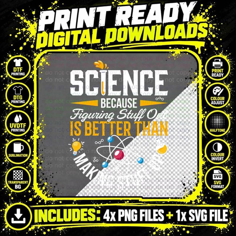 Science Shirt, Science Shirt, Science Is Real Png SVG Digital Bundle