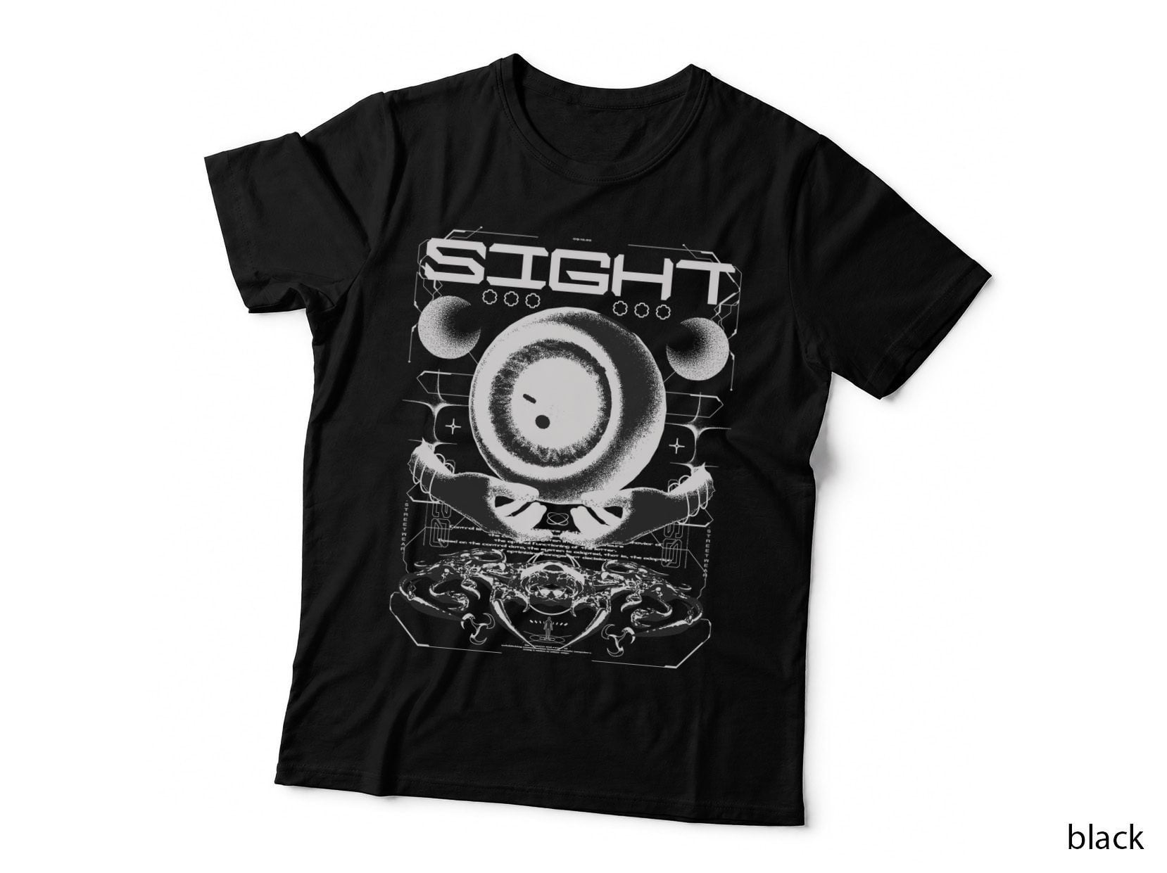 Sight Eye Cosmic Large Mystical Halftone T-Shirt