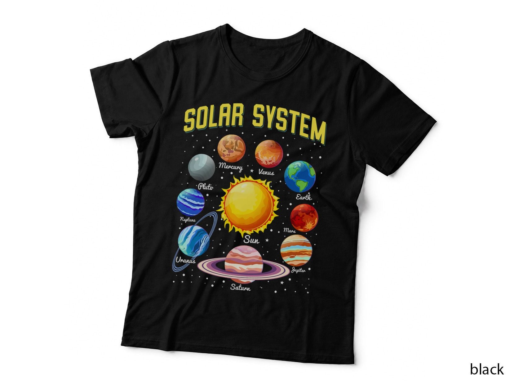 Solar System Planets Educational Science Space Lover Gifts T-Shirt