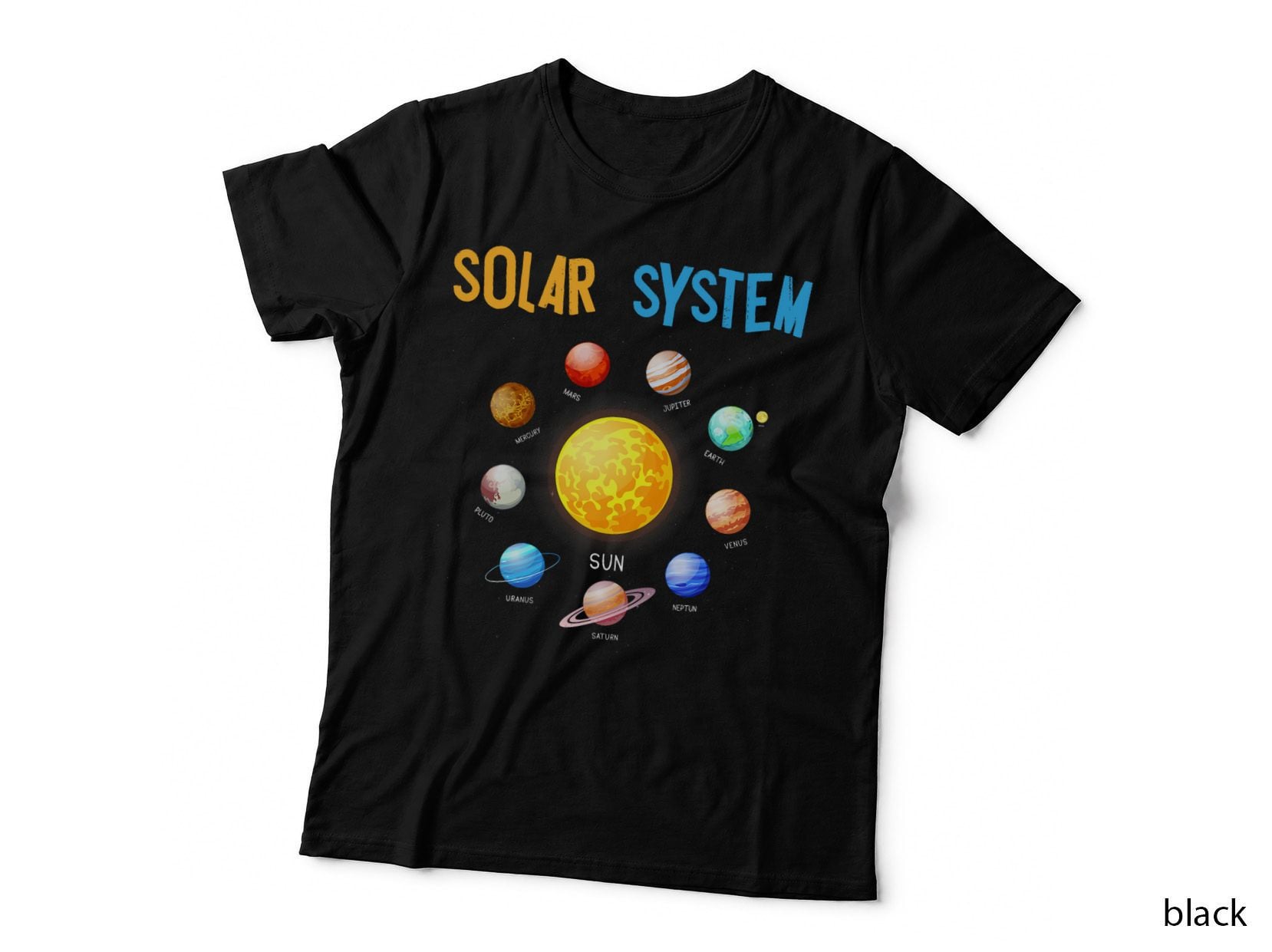 Solar System Planets Space Science T-Shirt