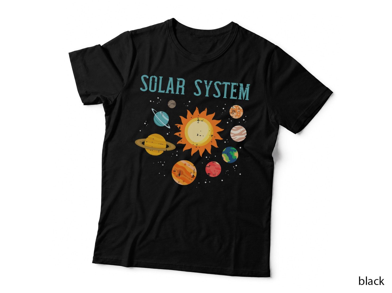 Solar System Planets Sun Astronomy Space Men Women Boys Kids T-Shirt