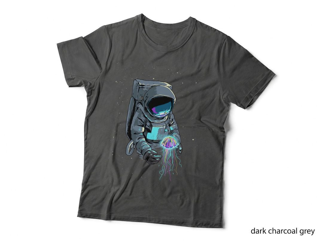 Space Astronaut Shirt Spaceman Jellyfish Astronomy Galaxy T-Shirt
