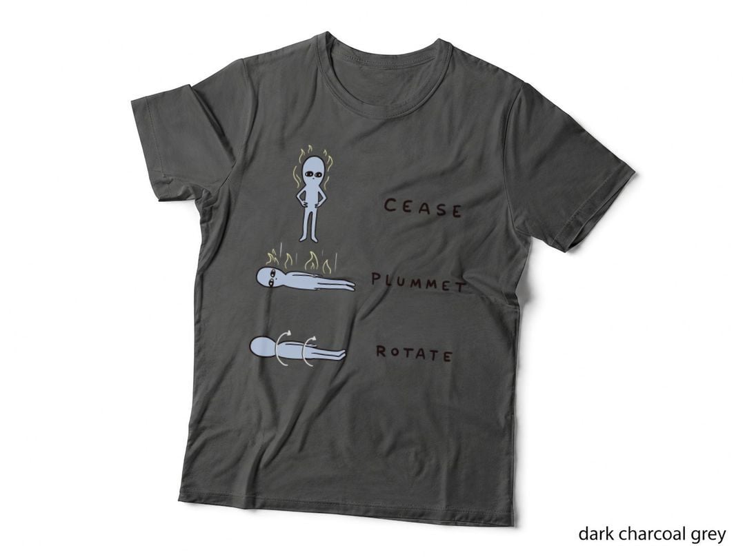 Strange Planet Special Product CEASE Plummet Rotate T-Shirt