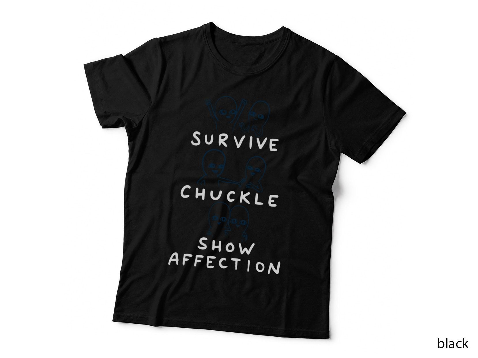 Strange Planet Special Product Survive Chuckle SHOW Affection Characters T-Shirt