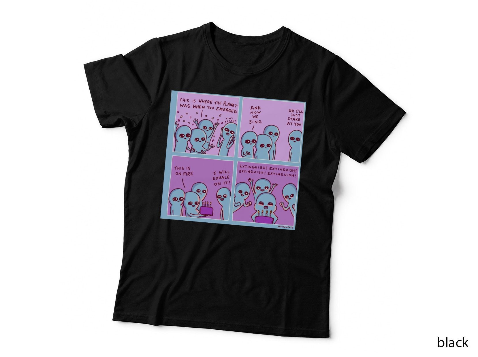 Strange Planet TINY TRASH Extinguish! T-Shirt