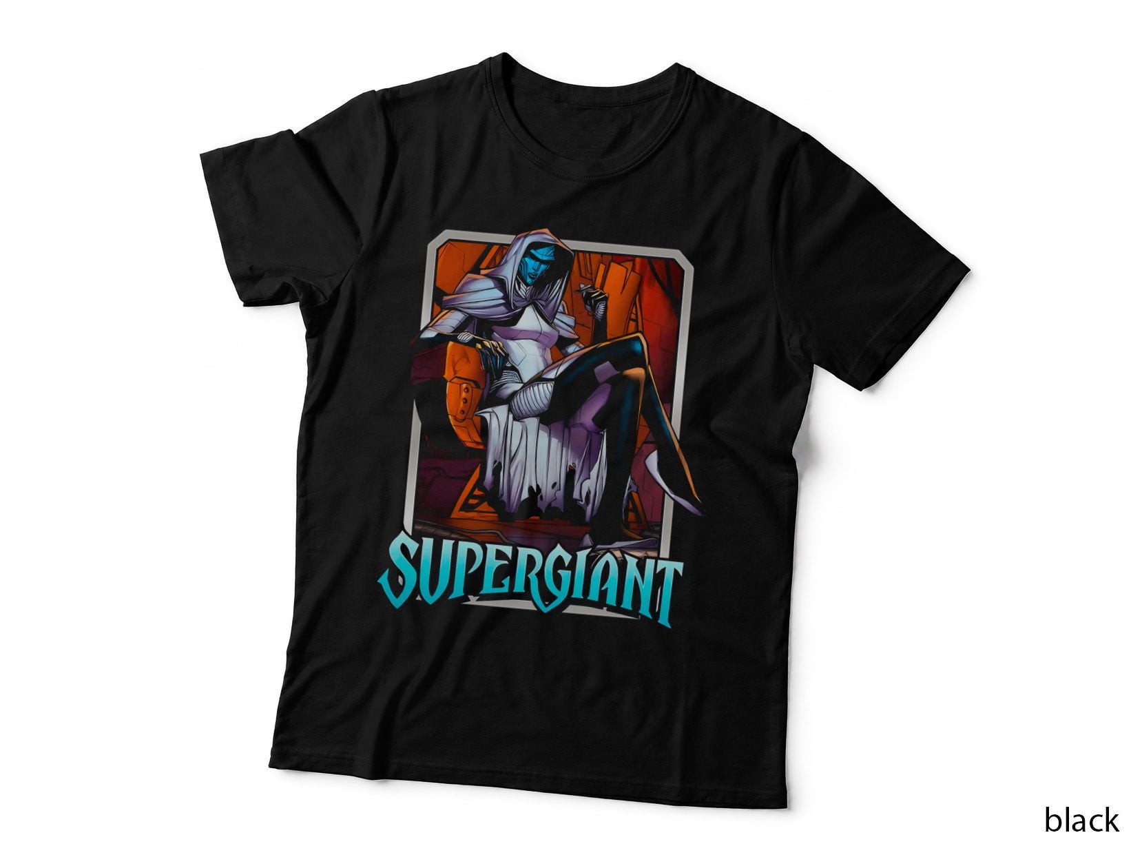 Supergiant Halftone Orange Red Villainous Character Cosmic T-Shirt