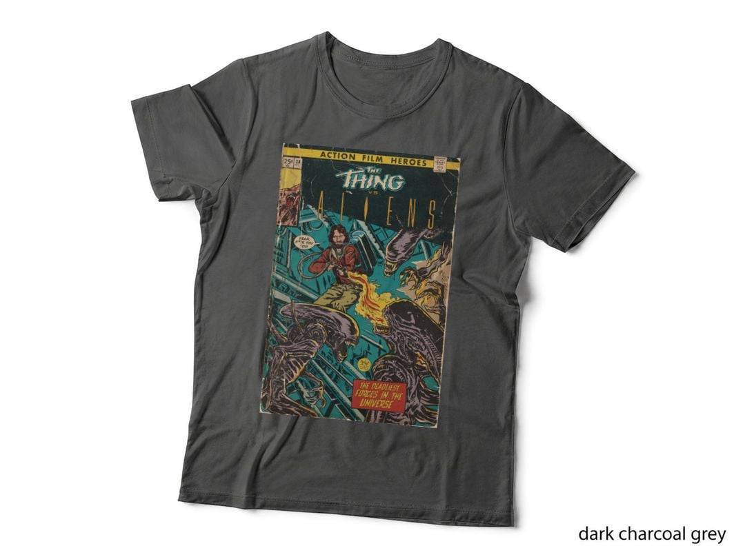 The Thing vs. Aliens Fan Art Comic Cover T-Shirt