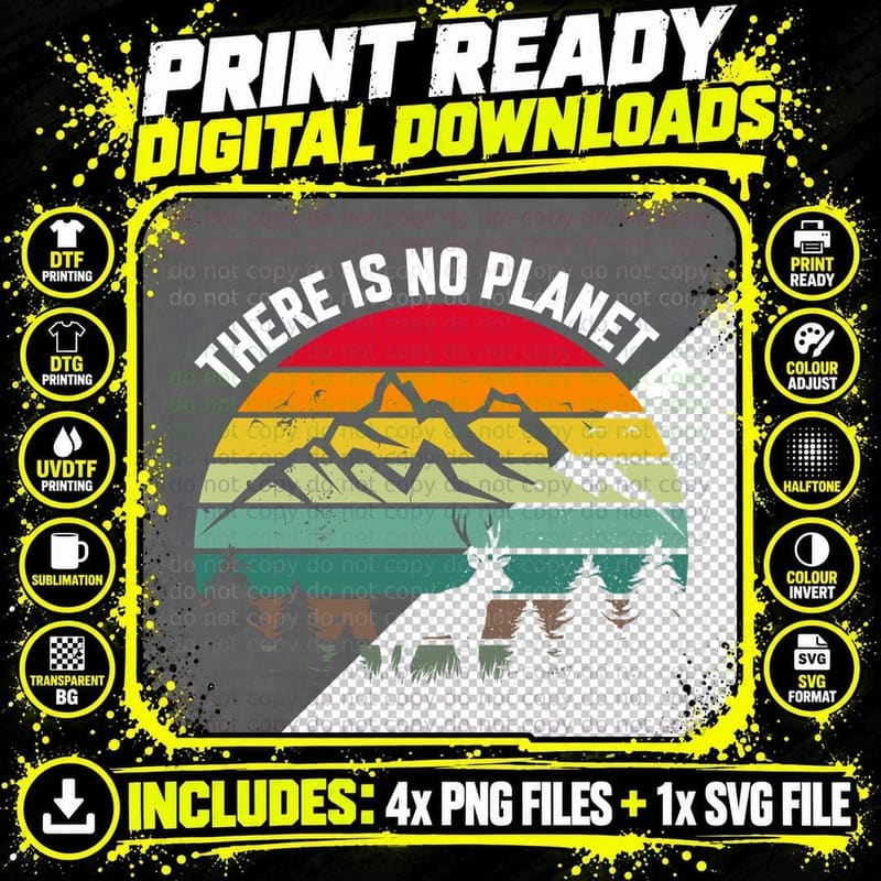 There Is No Planet B Earth Day T-Shirt Png SVG Digital Bundle
