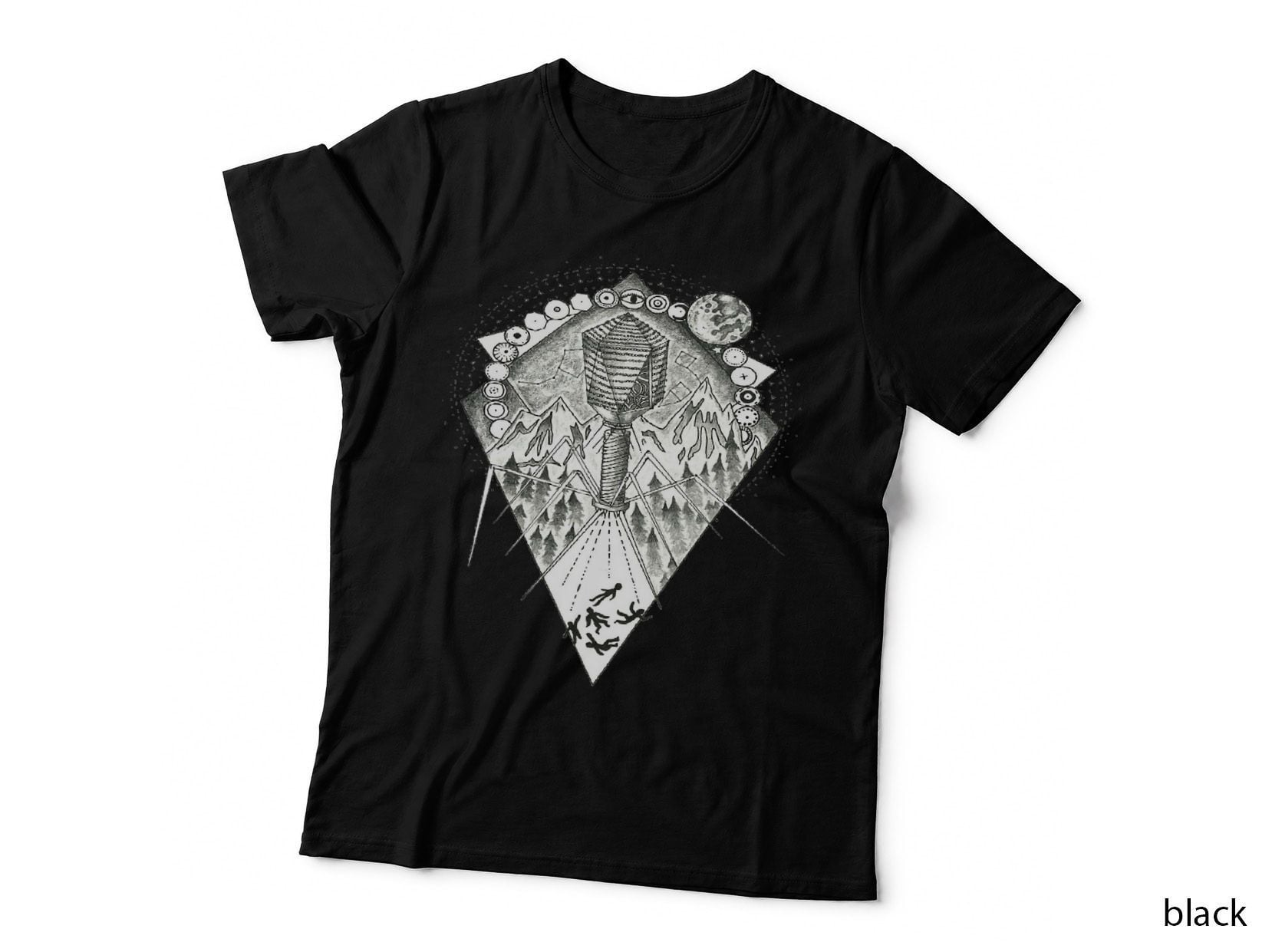 UFO Bacteriophage T4 DNA Science Virus Believe Alien T-Shirt