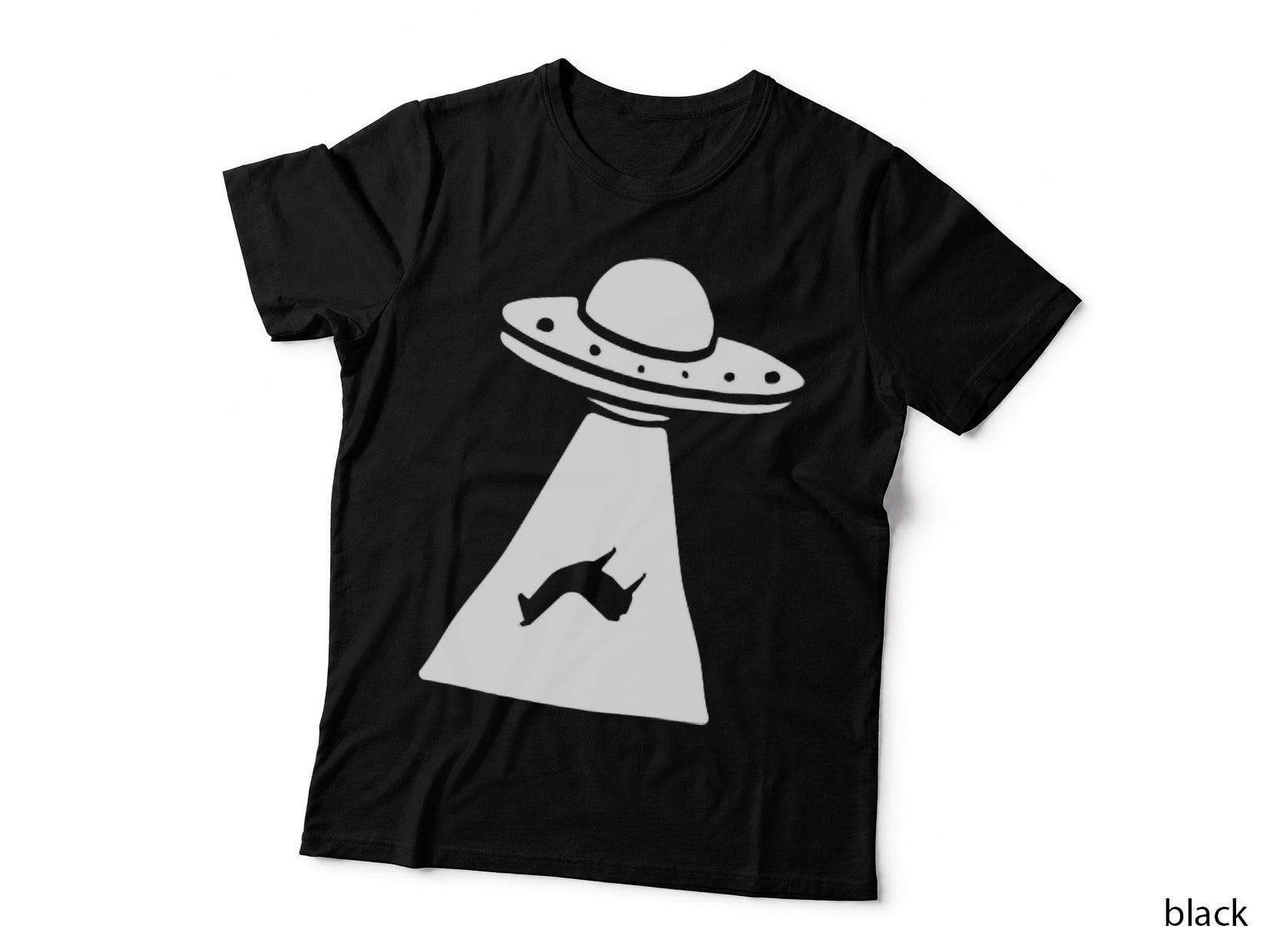 UFO Llama Pocket White T-Shirt