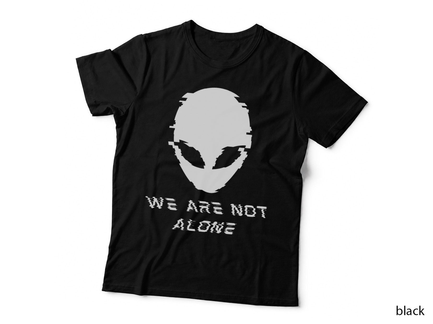 We Are Not Alone Life on Mars Alien Conspiracy UFO T-Shirt