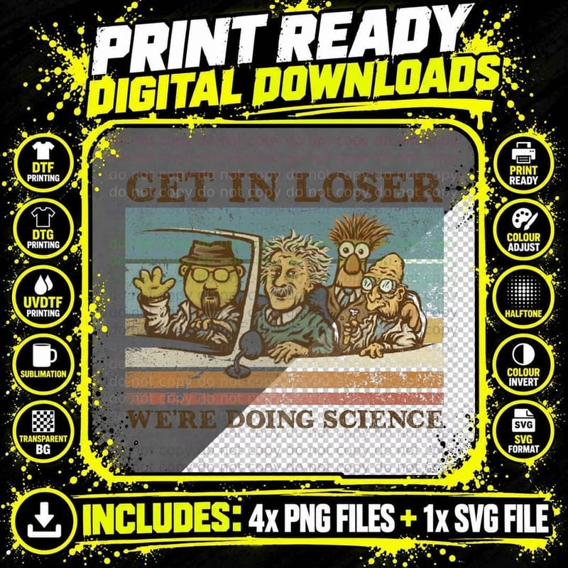 We're Doing Science T-Shirt Png SVG Digital Bundle