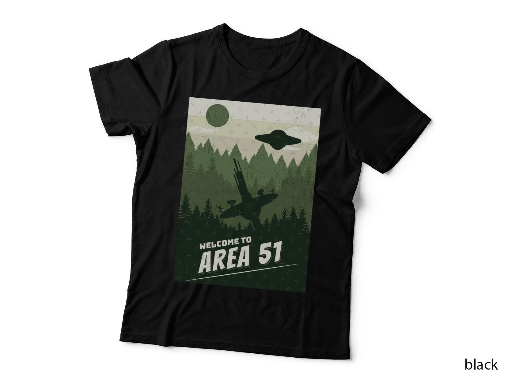 Welcome to Area 51 Vegas Flying Saucers & UFO T-Shirt