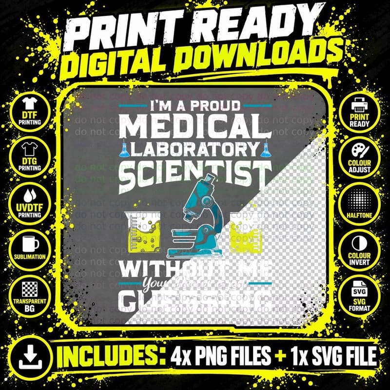 Your Doctor Is Just Guessing Medical Laboratory Png SVG Digital Bundle