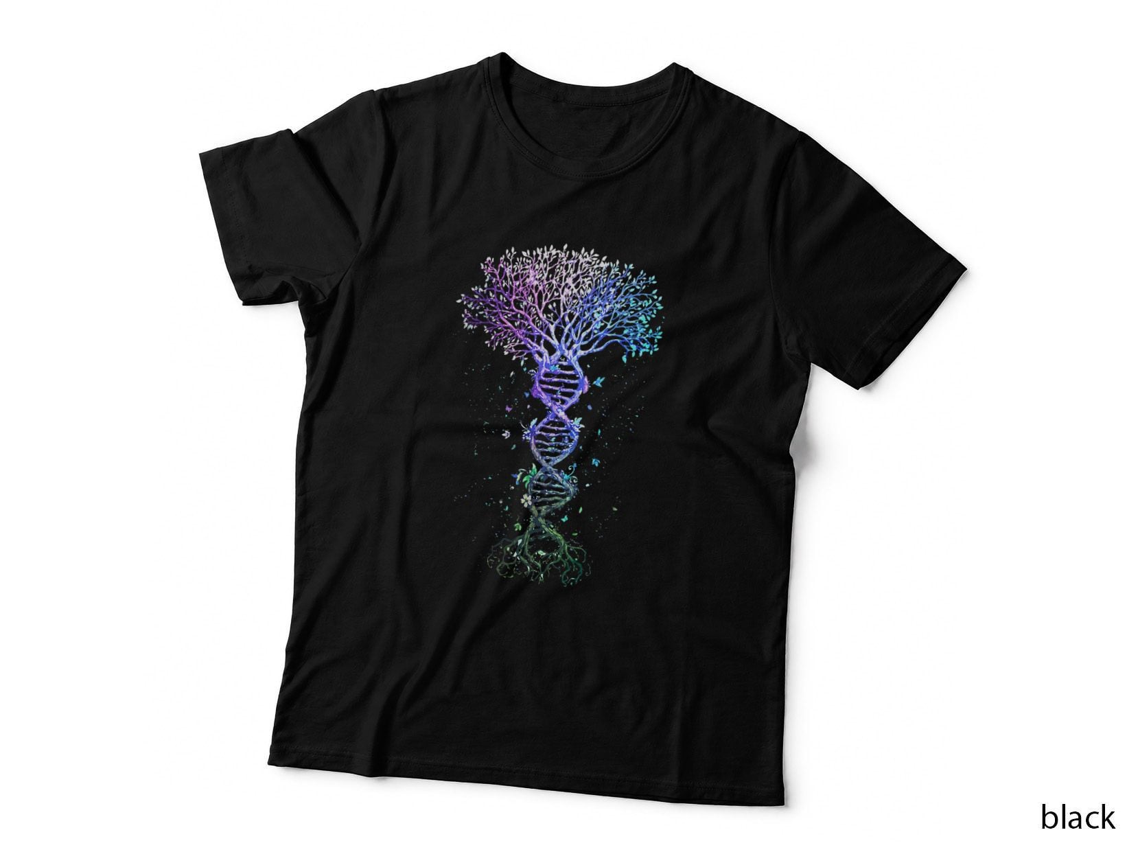 DNA Tree Life Earth Genetics Biologist Science Gift T-Shirt