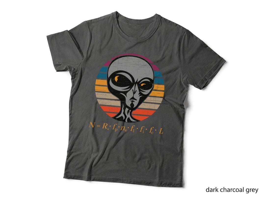Fermi Paradox Drake Equation Aliens Physics Nerd UFO UAP T-Shirt
