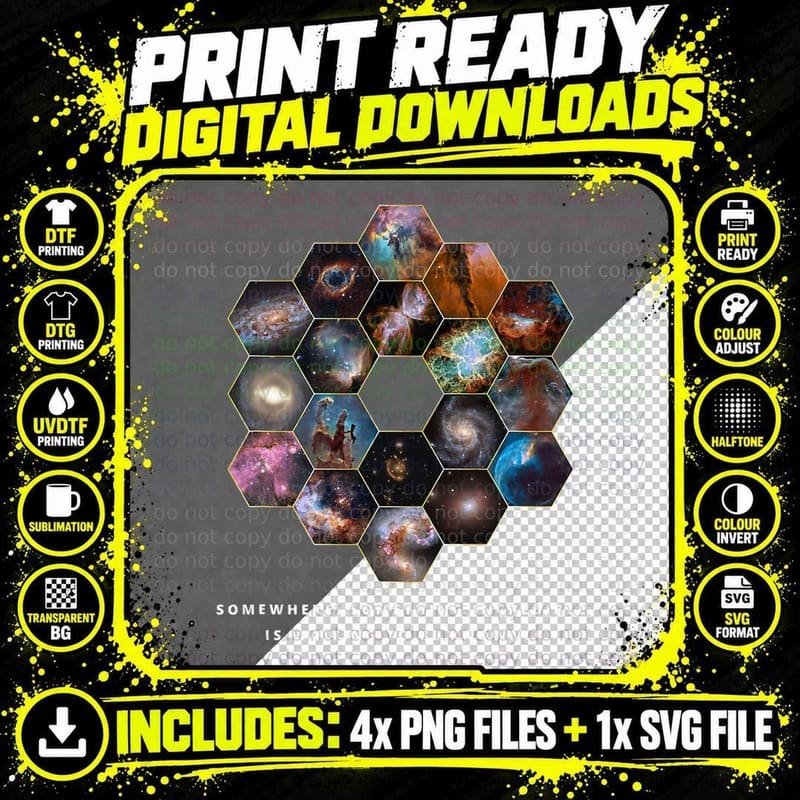 James Webb Space Telescope the JWST Exploration T-Shirt Png SVG Digital Bundle