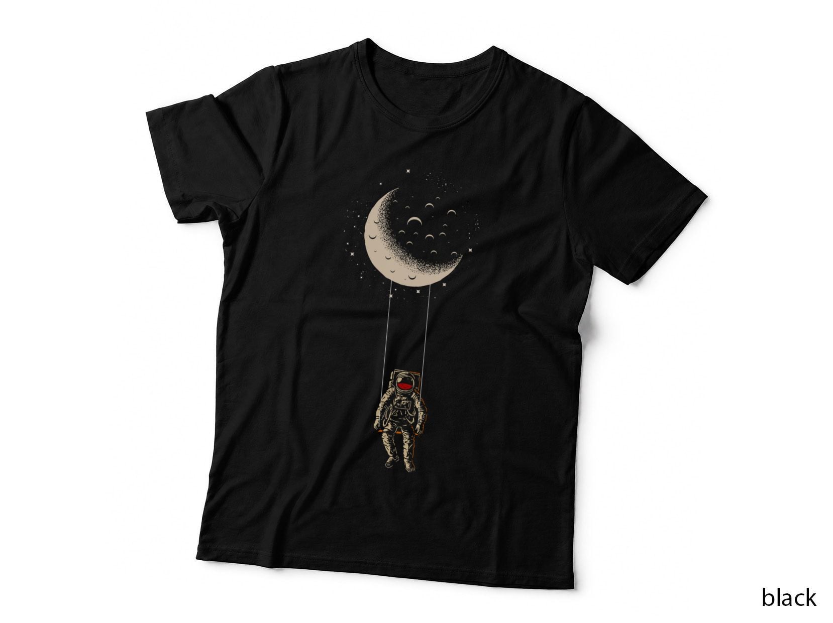 Moon - Astronaut Swing - Space Man - Cosmos - Astonomy T-Shirt