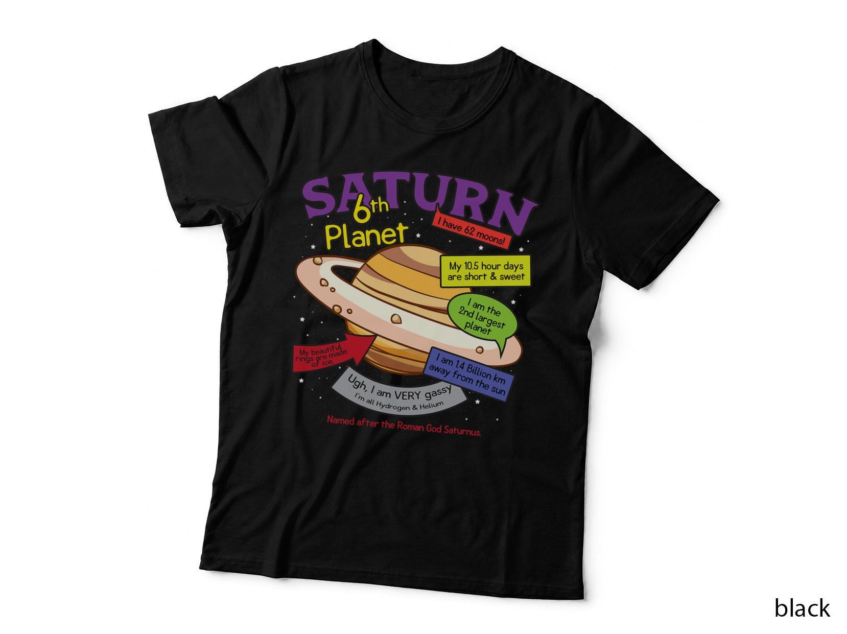 Perfect Planets, Teachers Shirts - Saturn, for Solar System T-Shirt