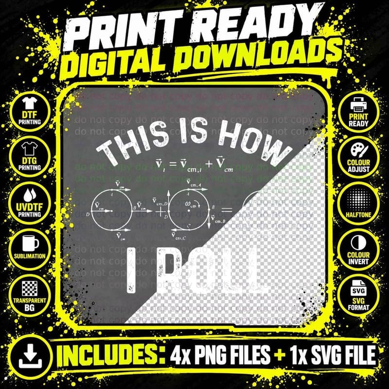Quantum Physics This Is How I Roll - Quantum Physicist Png SVG Digital Bundle