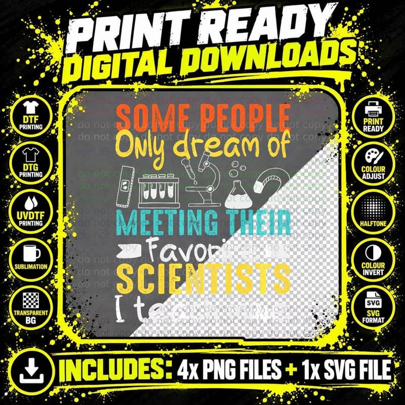 Science Lover Chemistry Biology Physics Maths Science Png SVG Digital Bundle