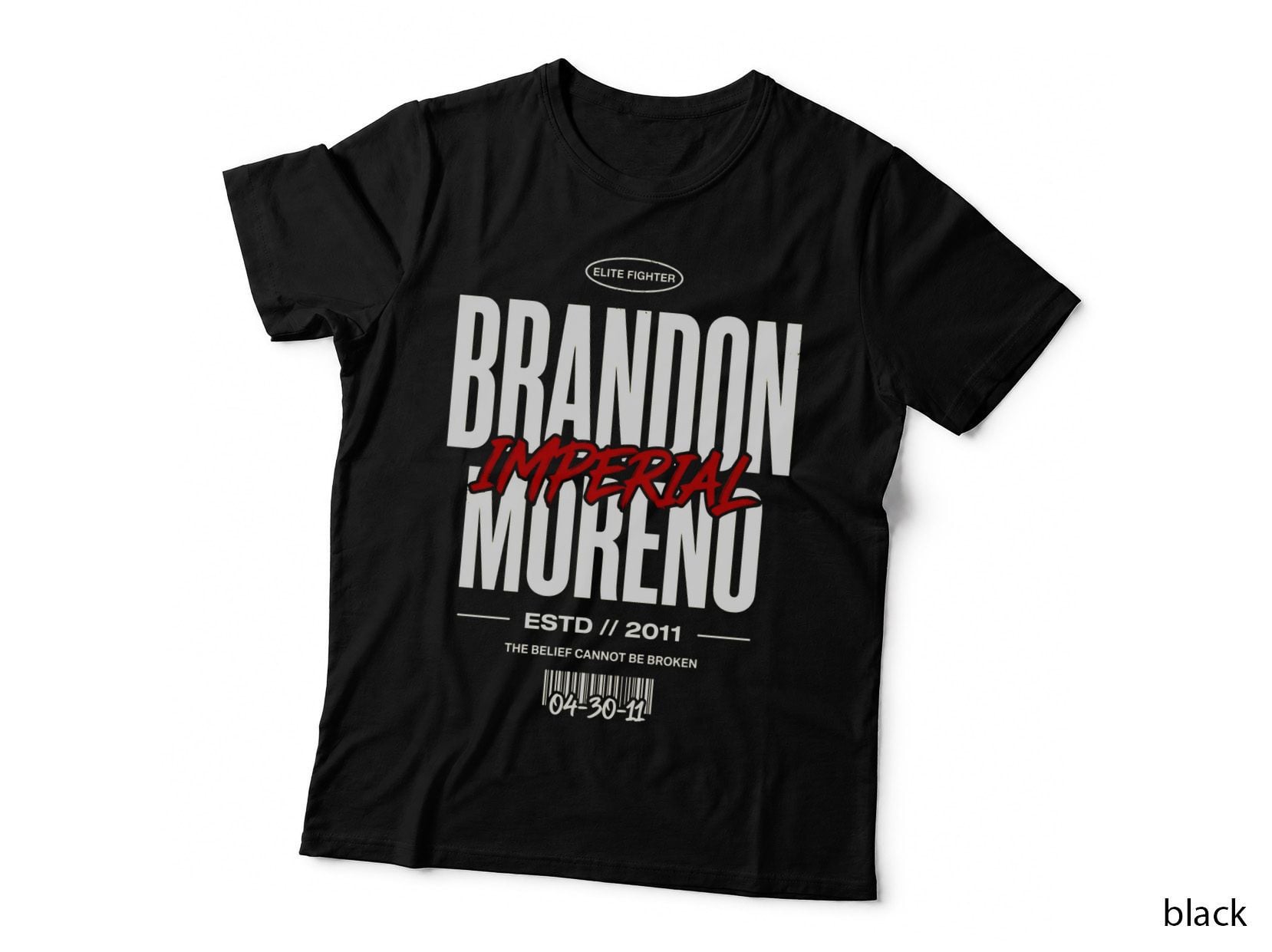 Brandon Moreno Elite Fighter Imperial Estd 2011 the Belief Vintage T-Shirt