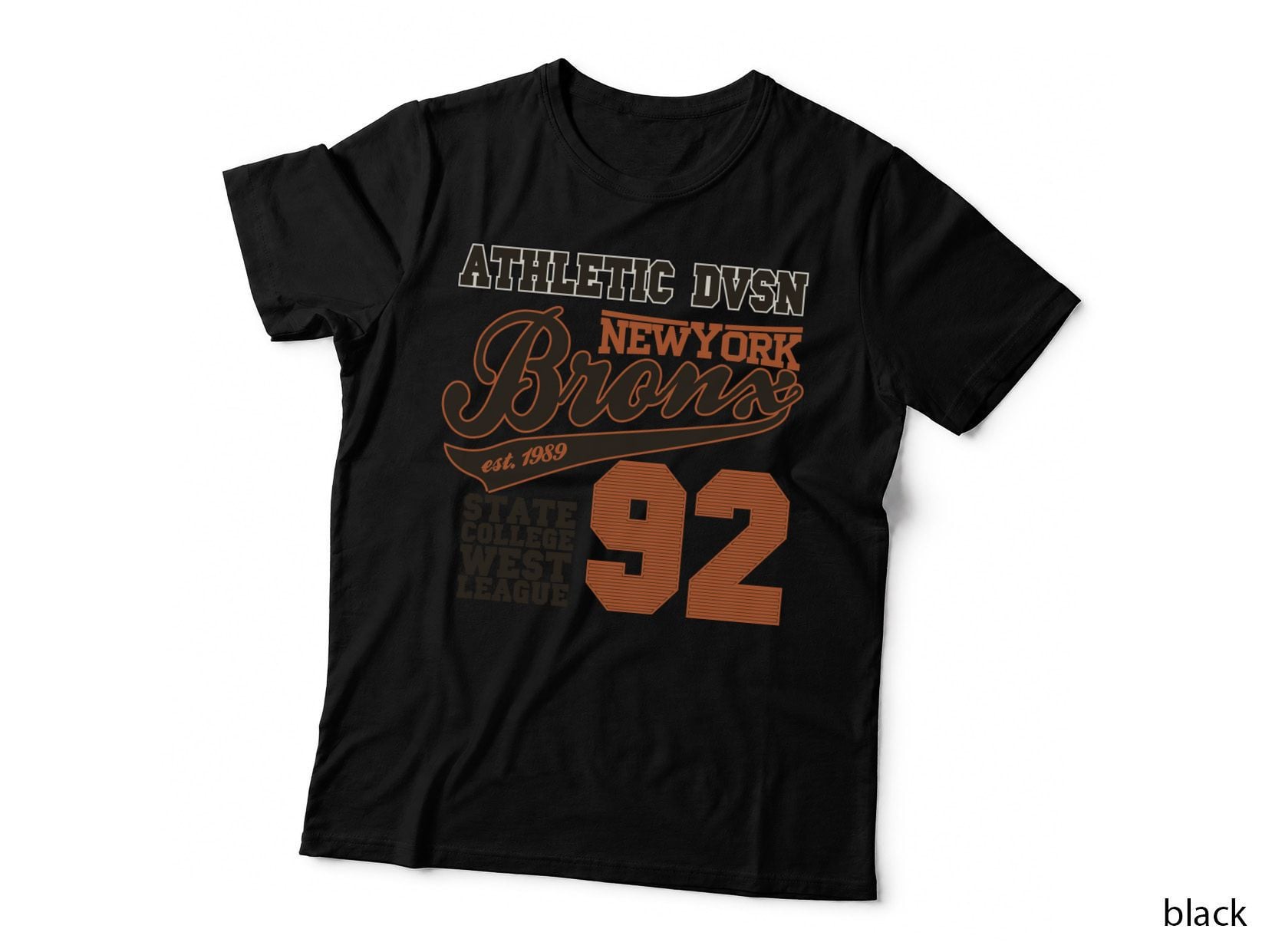 Bronx Athletics Athletic Dvsn New York Est.1989 State Sports Vintage T-Shirt