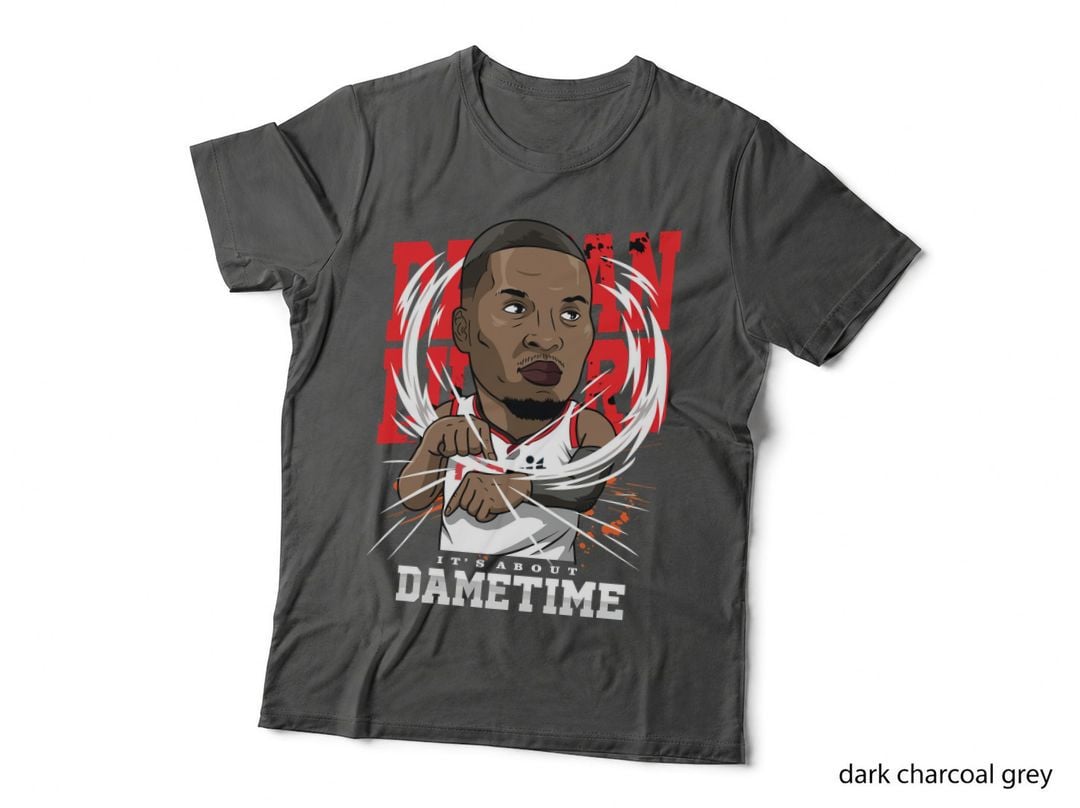 Dametime It's About Caricature Pulling Jersey Collar White Claw Swipe T-Shirt
