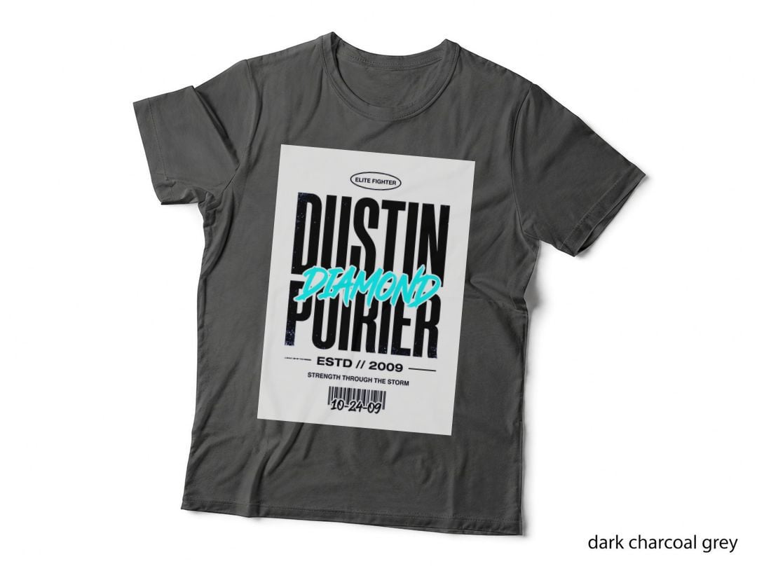 Dustin Poirier Elite Fighter Diamond Strength Through the Bold Vintage T-Shirt