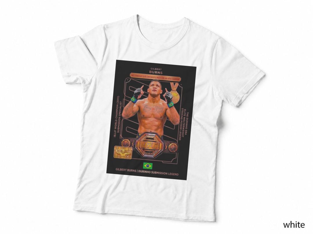 Gilbert Burns Welterweight Elite Contender and Multi-Time Belt Graphic T-Shirt