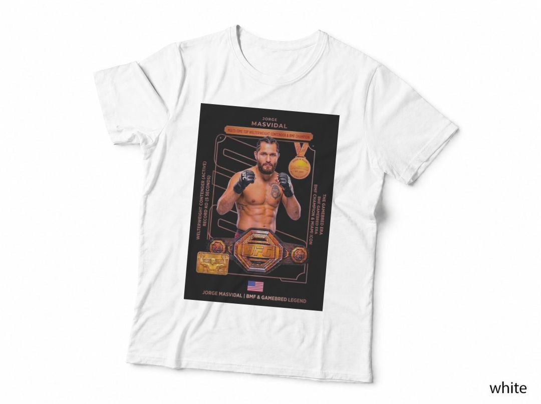 Jorge Masvidal Multi-Time Top Welterweight Contender and Belt Graphic T-Shirt