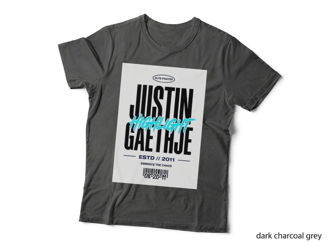 Justin Gaethje Elite Fighter Highlight Embrace the Chaos Bold Vintage T-Shirt