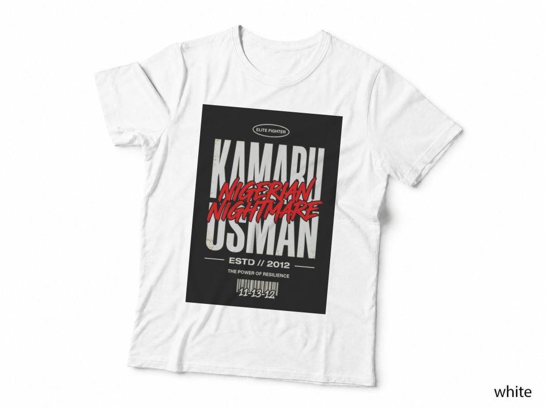 Kamaru Usman Elite Fighter Nigerian Nightmare the Power Bold Vintage T-Shirt