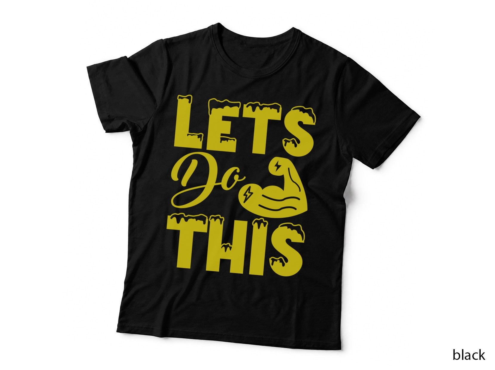 Let's Do This Yellow Muscles T-Shirt