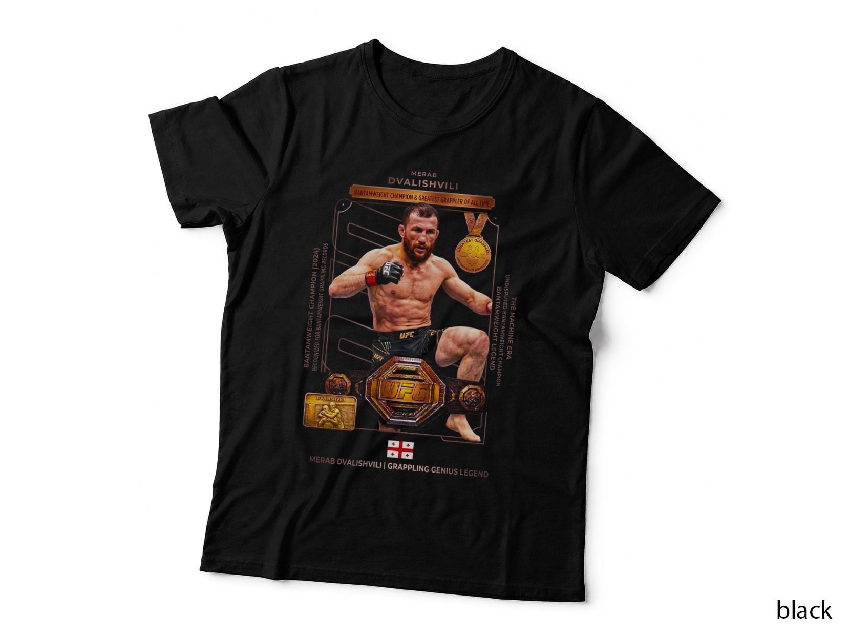 Merab Dvalishvili Bantamweight Champion and Greatest Grappler MMA T-Shirt