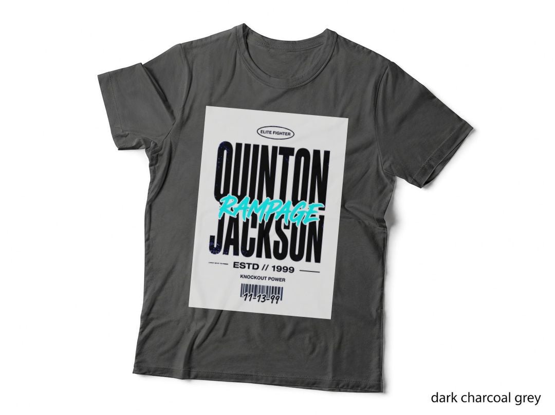 Quinton Rampage Jackson Elite Fighter Estd 1999 Knockout Power Black T-Shirt