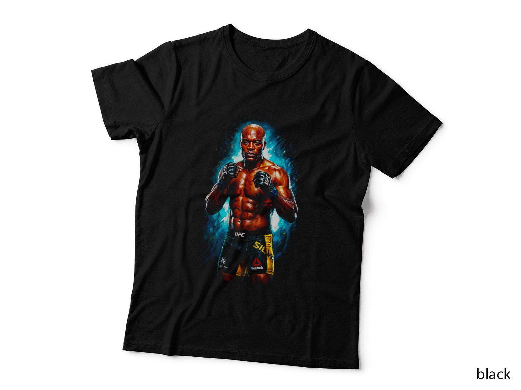 Anderson Silva T-Shirt, Halftone MMA Champion Guard Graphic Tee