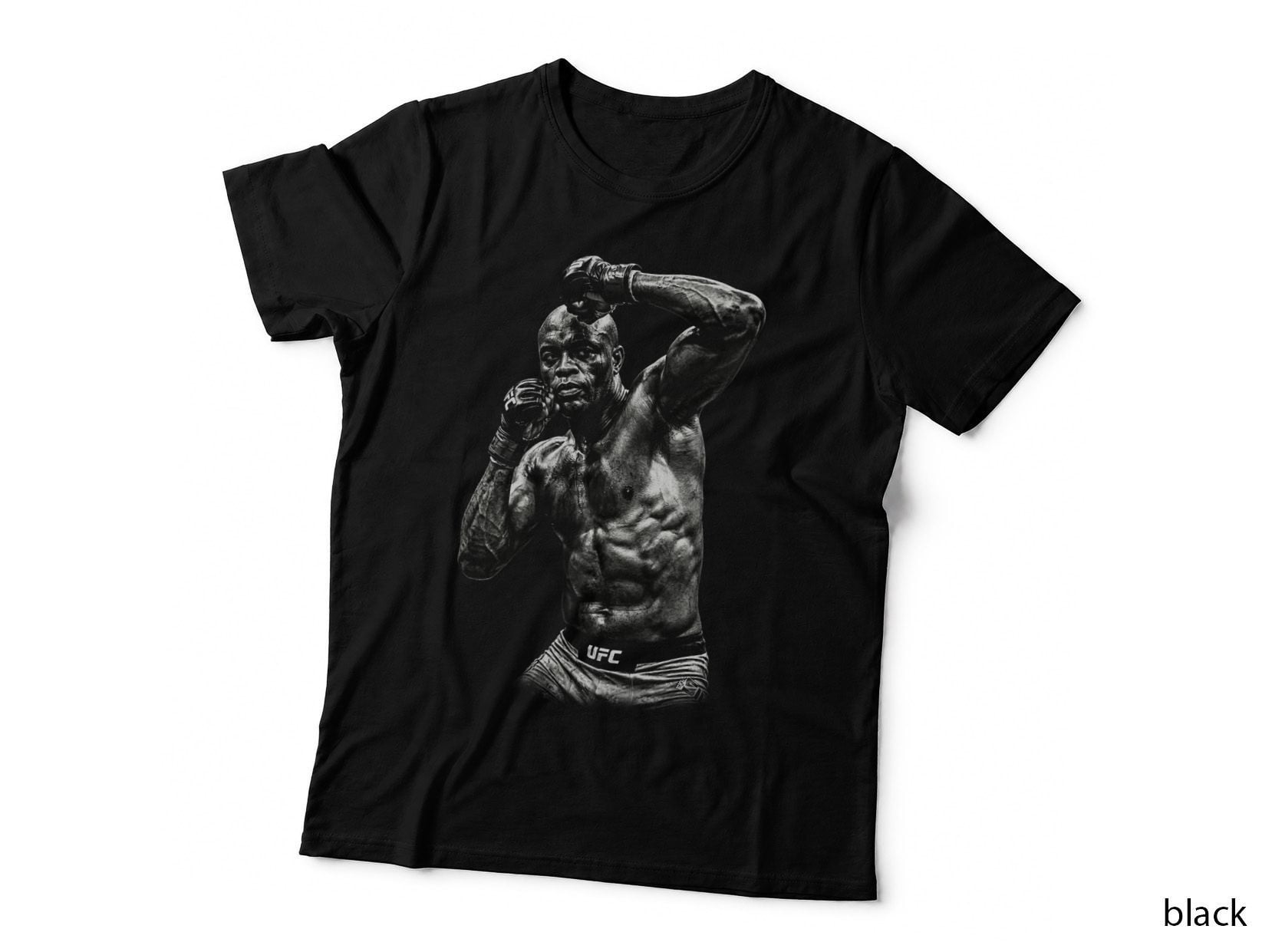 Anderson Silva T-Shirt, Halftone MMA Stalking Guard Graphic Tee