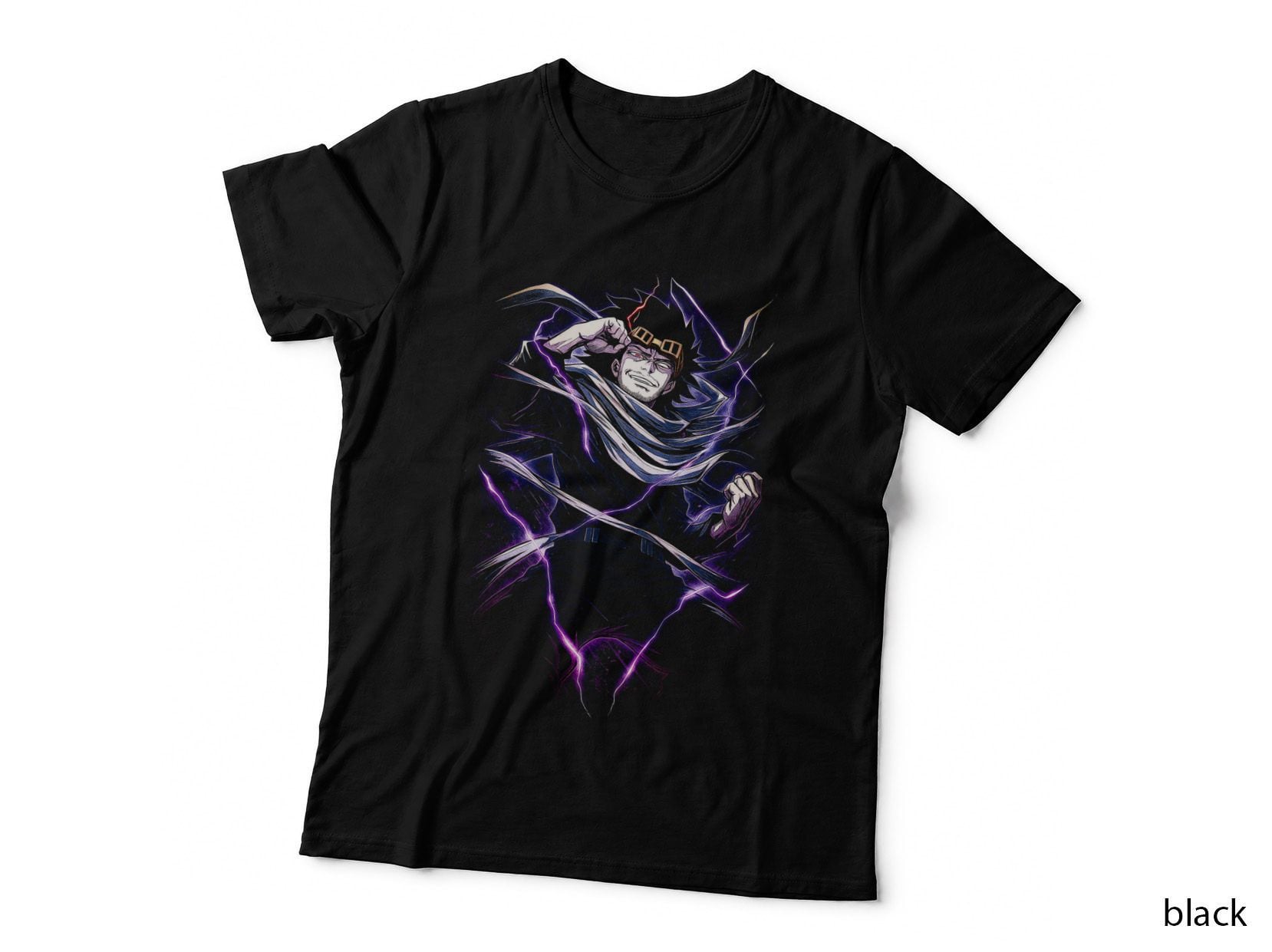 Anime Electric Hero T-Shirt, Halftone Goggle Gauntlet Fighter Graphic Tee