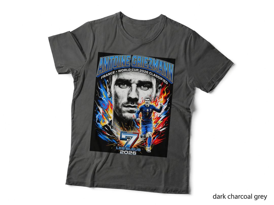 Antoine Griezmann France World Cup 2026 Classified 7 Les Bleus Blue Red T-Shirt