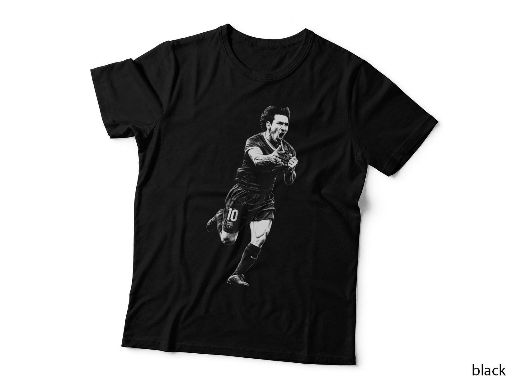 Barcelona Football T-Shirt, Halftone Barcelona Dynamic Celebration Graphic Tee