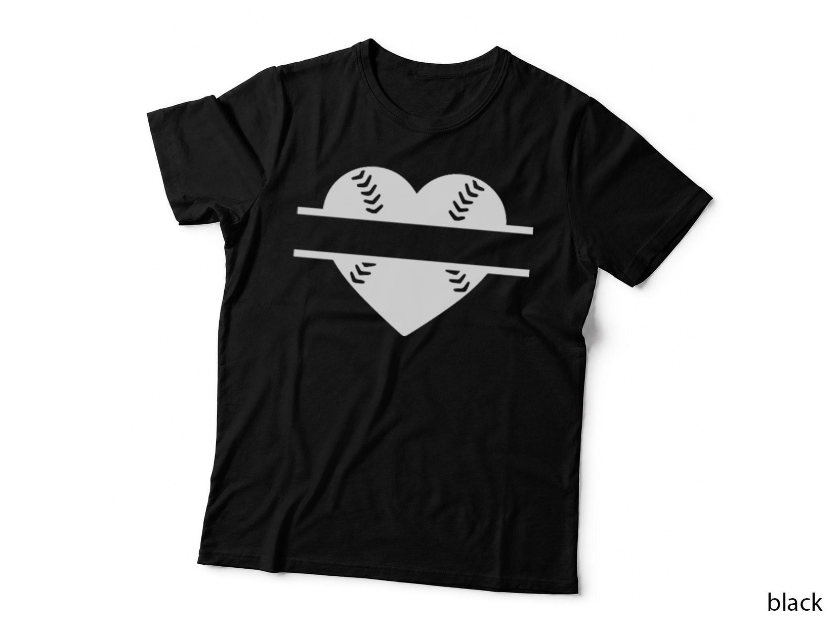 Baseball Heart Reflections Baseball T-Shirt, Baseball Graphic Tee