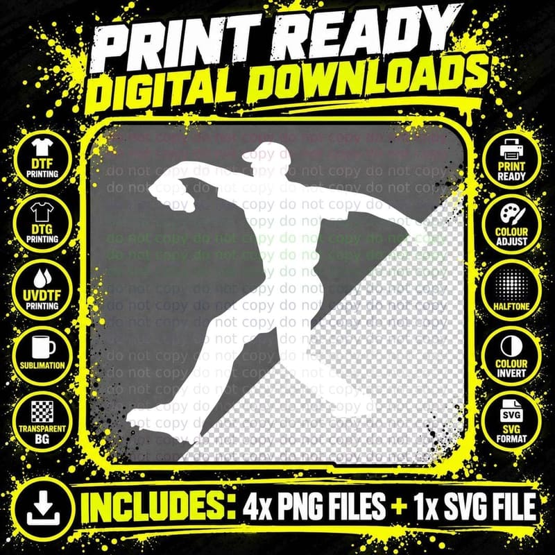 Baseball Pitcher Silhouette Baseball T-Shirt Png SVG Digital Bundle