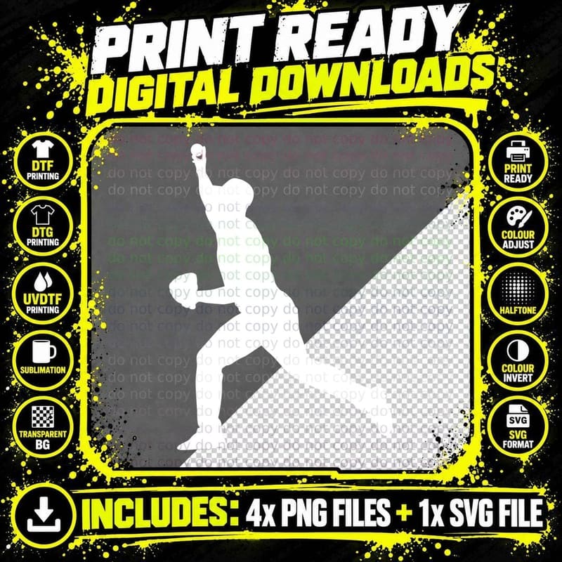 Baseball Pitcher Throwing Ball Silhouette Baseball Png SVG Digital Bundle
