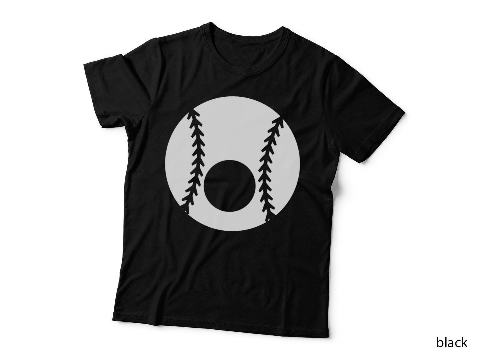 Baseball Seam Circle Design Baseball T-Shirt, Baseball Graphic Tee