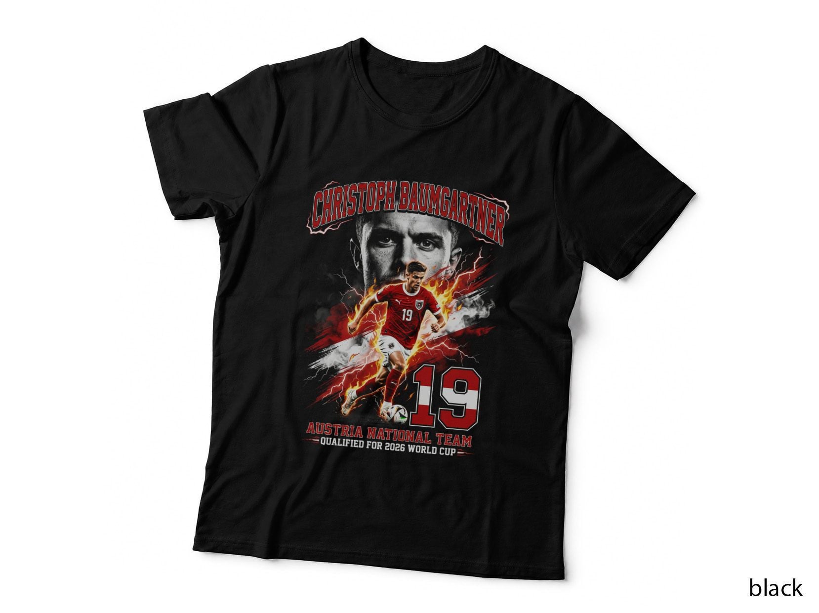 Christoph Baumgartner Austria National Team Qualified for 2026 Red T-Shirt