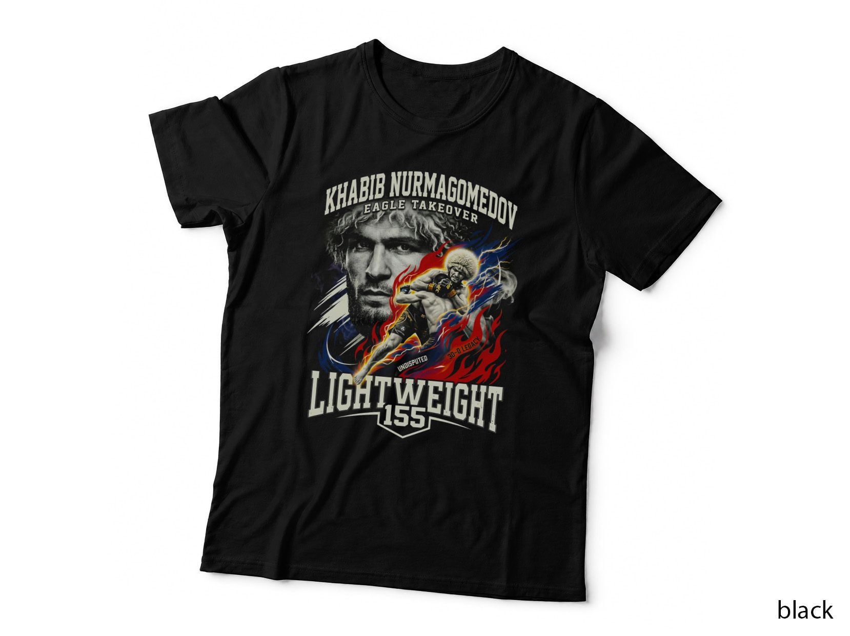 Khabib Nurmagomedov Eagle Takeover Undisputed Lightweight 155 Fighter T-Shirt