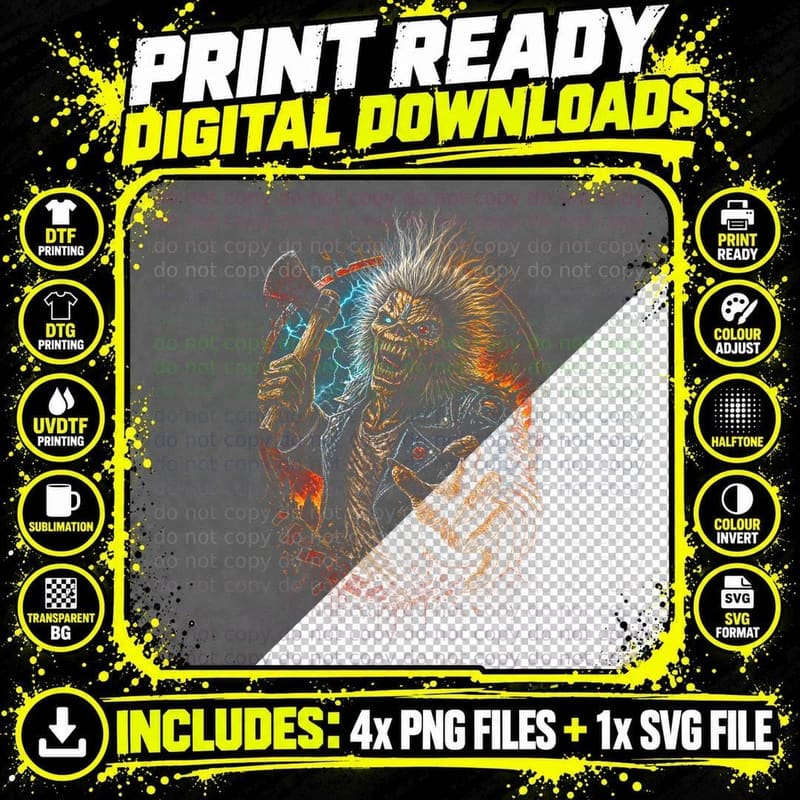 MMA Fighter Halftone T-Shirt, Combat Athlete Tee Png SVG Digital Bundle