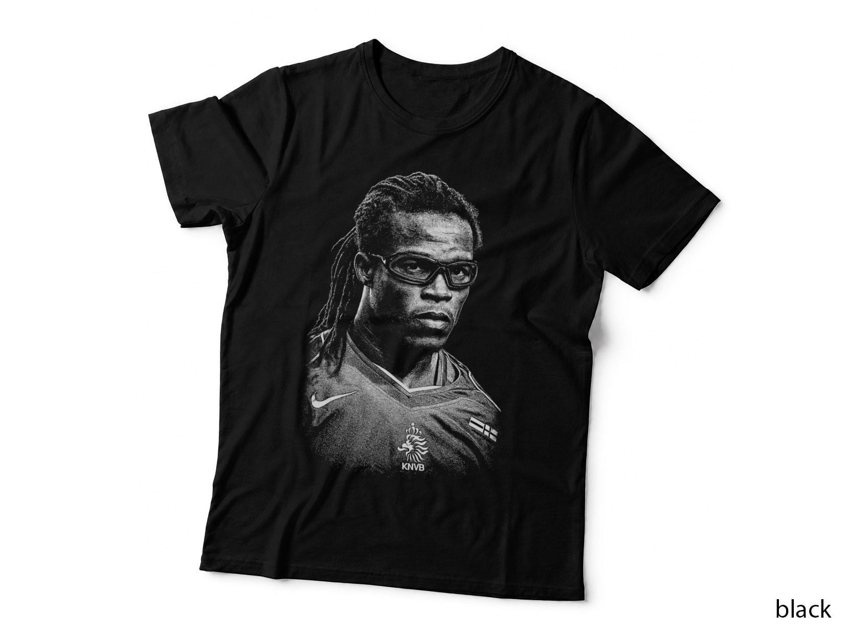 Netherlands Football T-Shirt, Halftone Dutch Dreadlock Portrait Graphic Tee